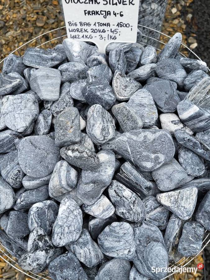 Otoczak Silver Grecki szary kamień Kamienie Żwir i kamienie Konstancin-Jeziorna