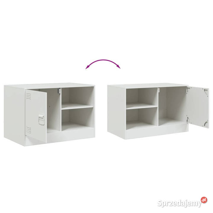 Szafka pod telewizor biała 67x39x44 stalowa mazowieckie Warszawa