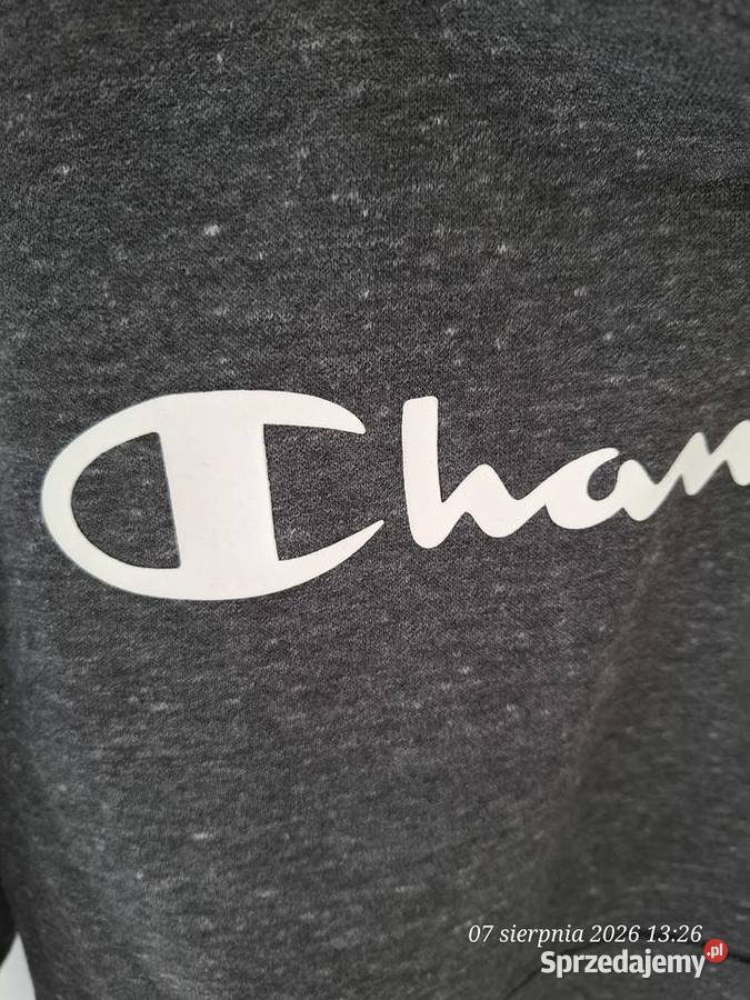 Ciemnoszara bluza z kapturem Champion hoodie Koszalin