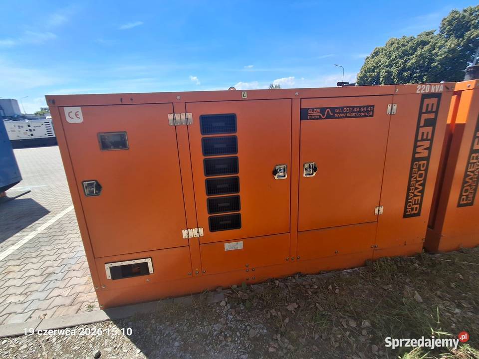 SPRZEDAŻ Agregat prądotwórczy GRUPEL moc 200 kVA dolnośląskie Jelcz-Laskowice