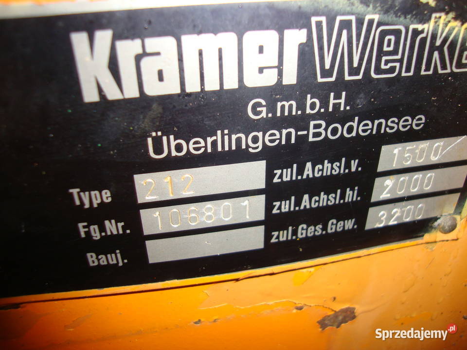 Kramer 212 ładowarka kołowa Pozostałe Czaplinek