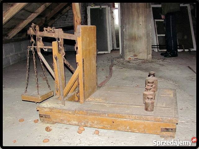 Waga dziesiętna rolnicza szalkowa z odważnikami Ręczne Narzędzia Płock sprzedam