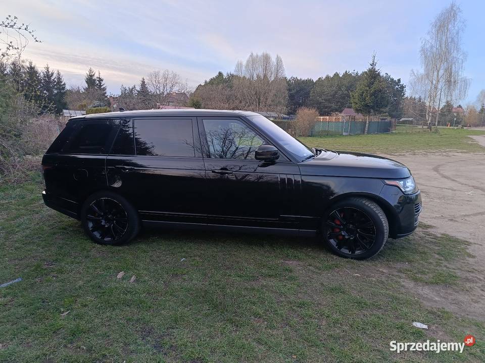 Range Rover 2016 benzyna plus lpg czarny warmińsko-mazurskie Giżycko