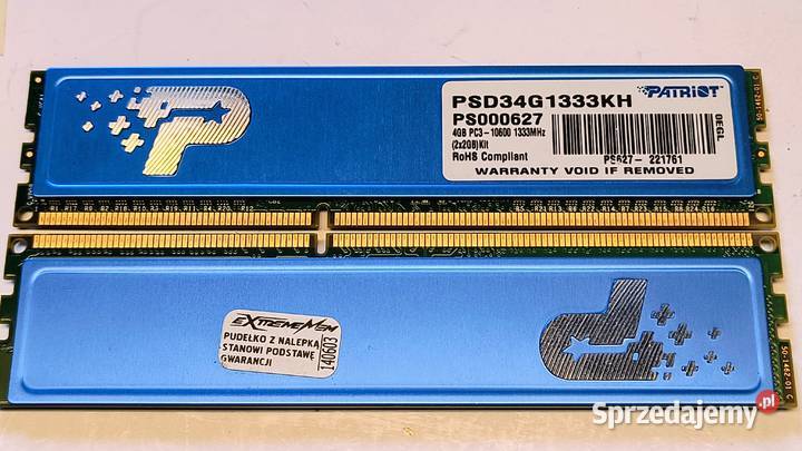 Pamięć DDR3 4GB 1333MHz Bielsko-Biała sprzedam