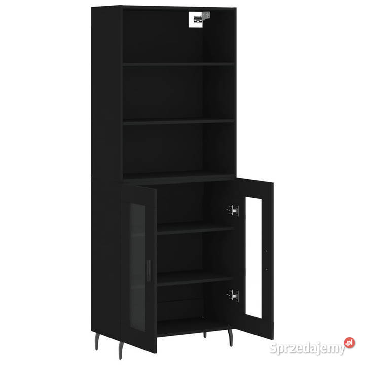 Witrynka czarna 695x34x180 materiał mazowieckie Warszawa