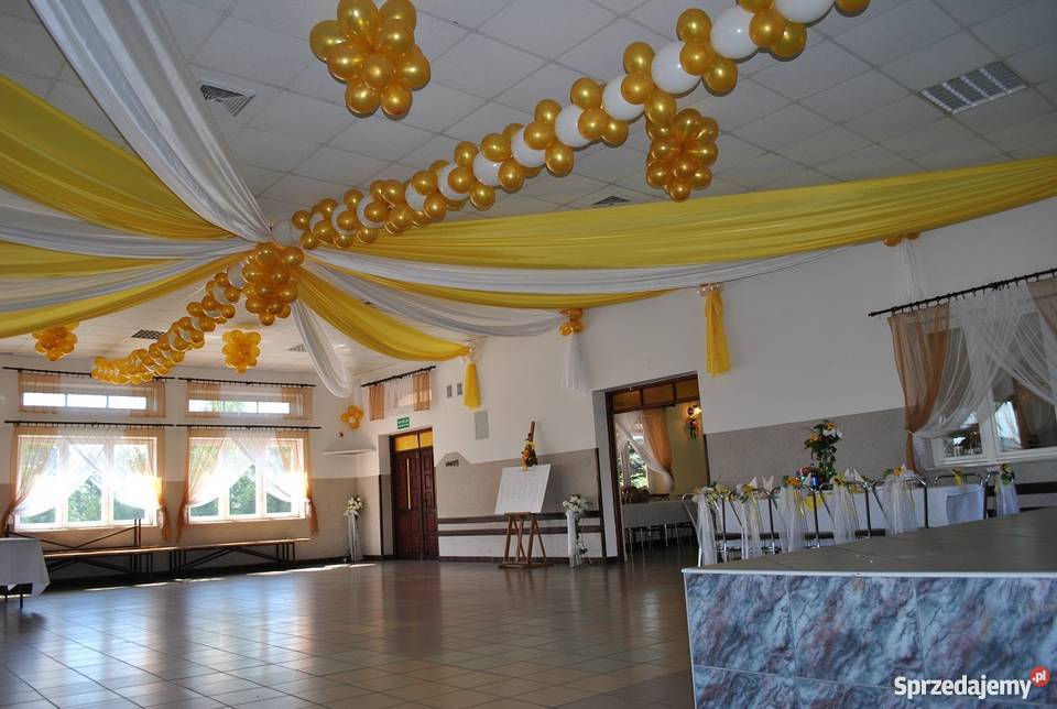 Dekoracja sali weselnej