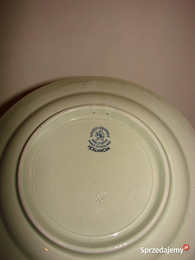 Societ Ceramique Maastricht Hollandia talerz Porcelana i szkło Pruszcz Gdański