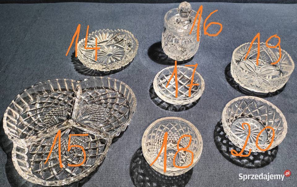 Zestaw szkła kryształowego miseczki patera i Bielsko-Biała