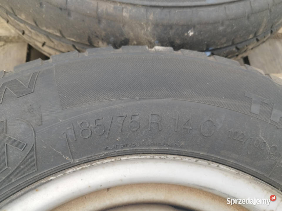 Opony 195 R14 C 18575 R14C z felgami Strzyżew