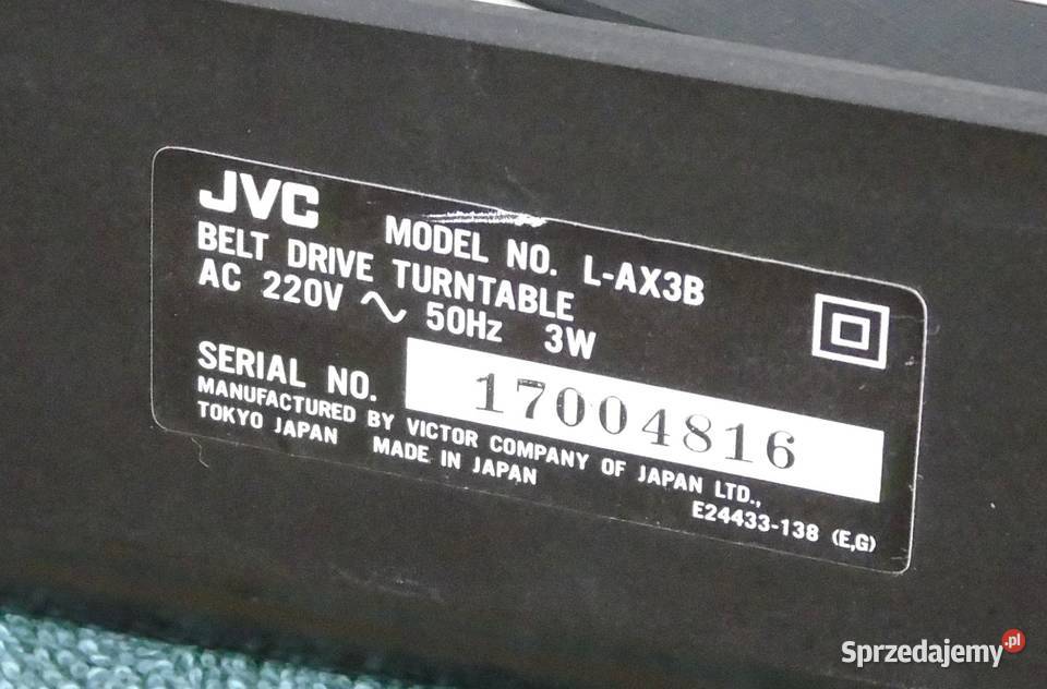 Japoński Gramofon JVC LAX3 igła ładny i sprawny Jasło sprzedam