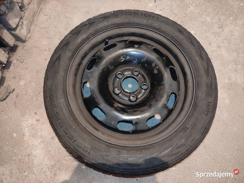 Komplet kół na felgach stalowych 19555 R15 Samochodowe podlaskie Białystok