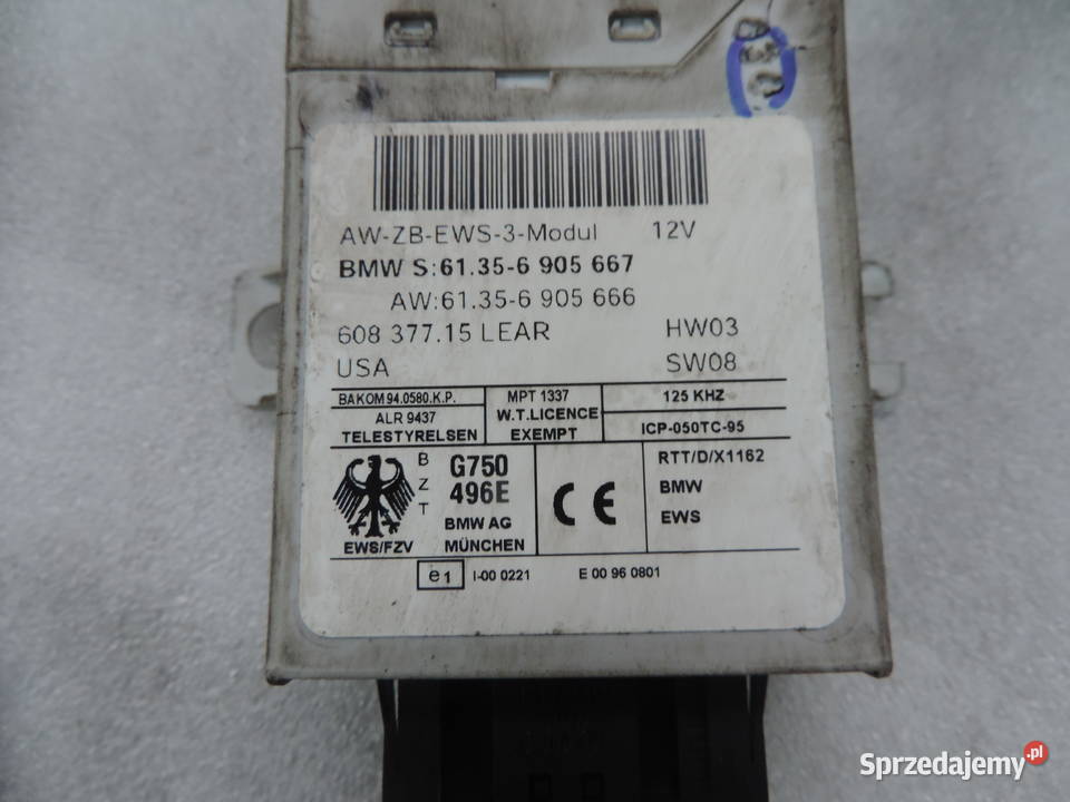 BMW E46 N46 Komputer silnika 7541459 DME Rok produkcji 2004 Nowy Sącz