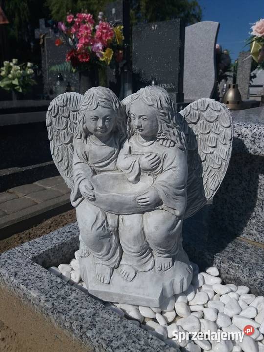 Ozdoba betonowa Anioły Figura na cmentarz Grób