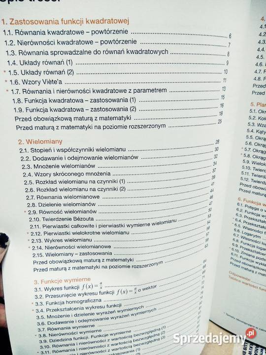 Matematyka 2 rozszerzenie Nowa era ćwiczenia mazowieckie Warszawa sprzedam
