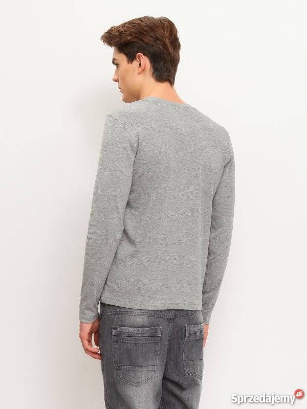 Szary tshirt męski z długim rękawem Troll Rozmiar XL Moda i Styl sprzedam