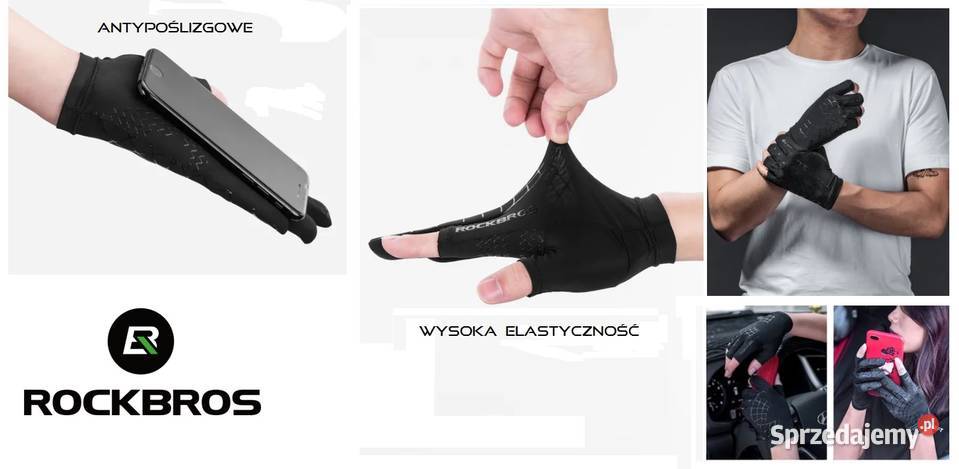 Letnie rękawiczki RockBros półpalce L pajęczyna lubelskie Dęblin sprzedam