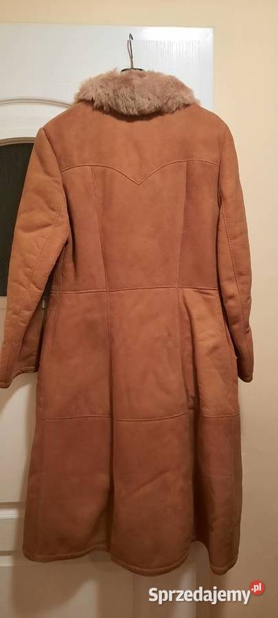 Nieużywany długi kożuch damski z naturalnej Kożuszek Białystok sprzedam