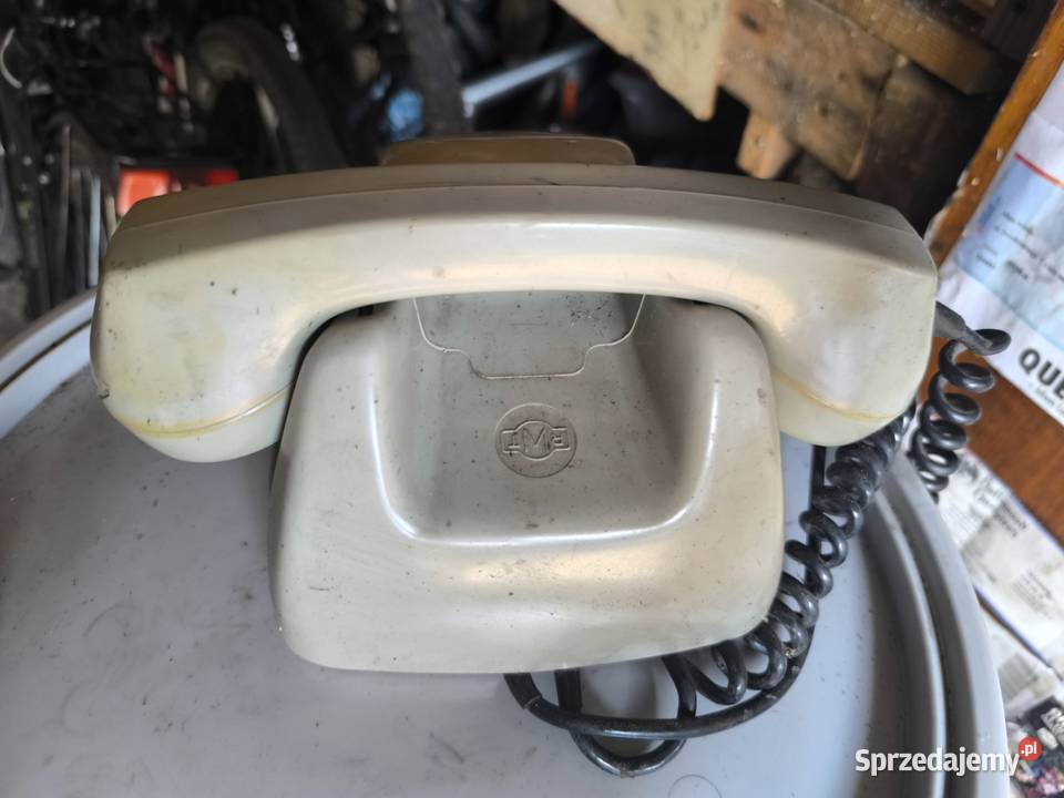 Stary Telefon PRL Telkom RWT MB73 z Korbką 1986 Białystok