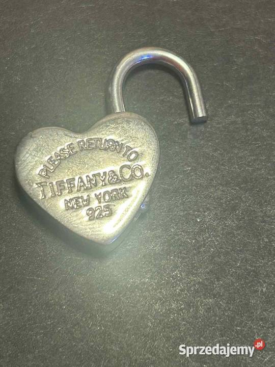 Srebrna zawieszkawisiorek w kształcie kłódki Sosnowiec