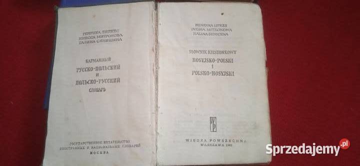 Stare słowniki Polsko Rosyjskie Świdnica