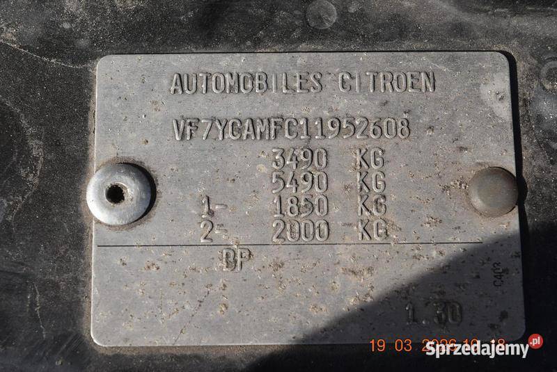 CITROEN JUMPER 2011 219800 ccm 101 0 2198cm3