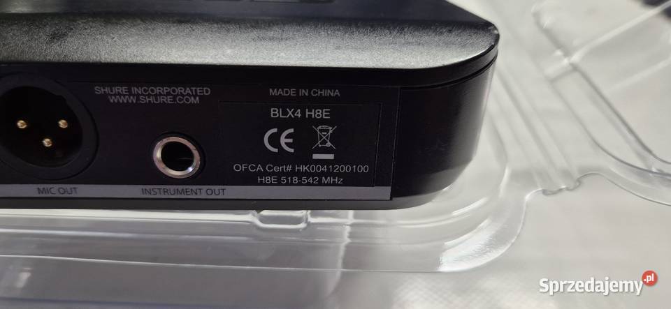 Shure BLX24PG58 mikrofon bezprzewodowy Konin
