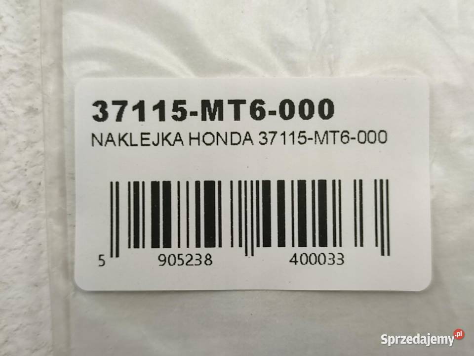 NAKLEJKA HONDA NA KIEROWNICĘ HONDA CBR600F