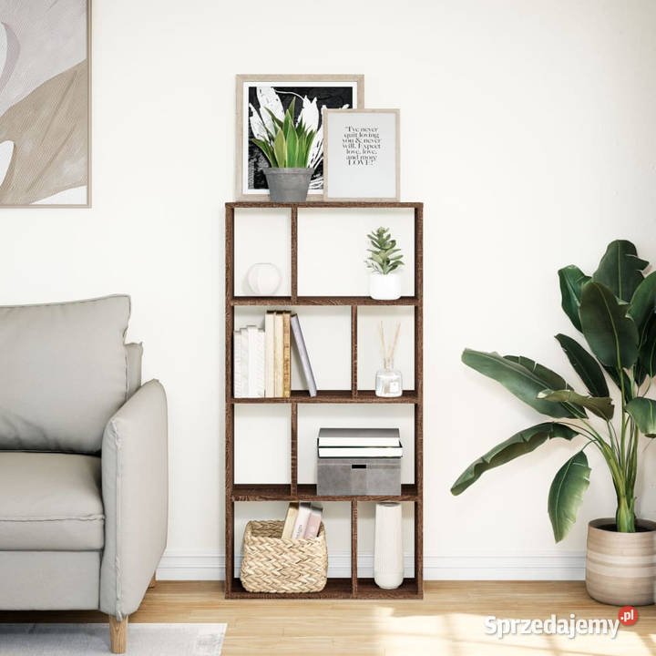 Regał brązowy dąb 60x20x120 materiał Warszawa sprzedam