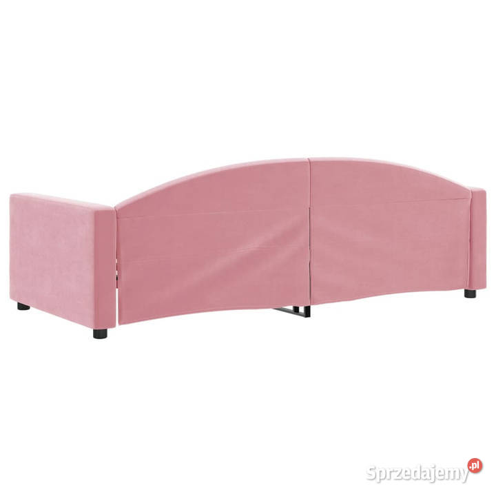 Sofa z funkcją spania różowa obita aksamitem mazowieckie Warszawa sprzedam