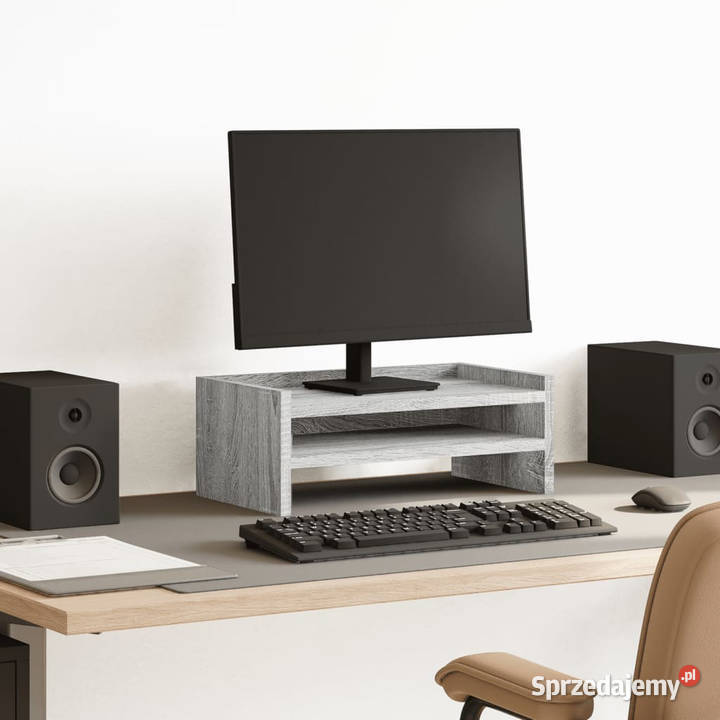 Podstawka pod monitor szary dąb sonoma 42x24x16 Warszawa