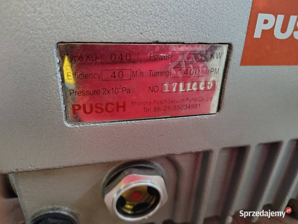 Pompa próżniowa PUSCH R5 XD 040 Łódź sprzedam