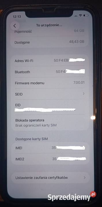 iPhone 11 64GB czarny sprzedam