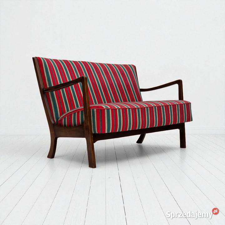 Lata 60 Duńska sofa dwuosobowa design Fritz Poznań sprzedam