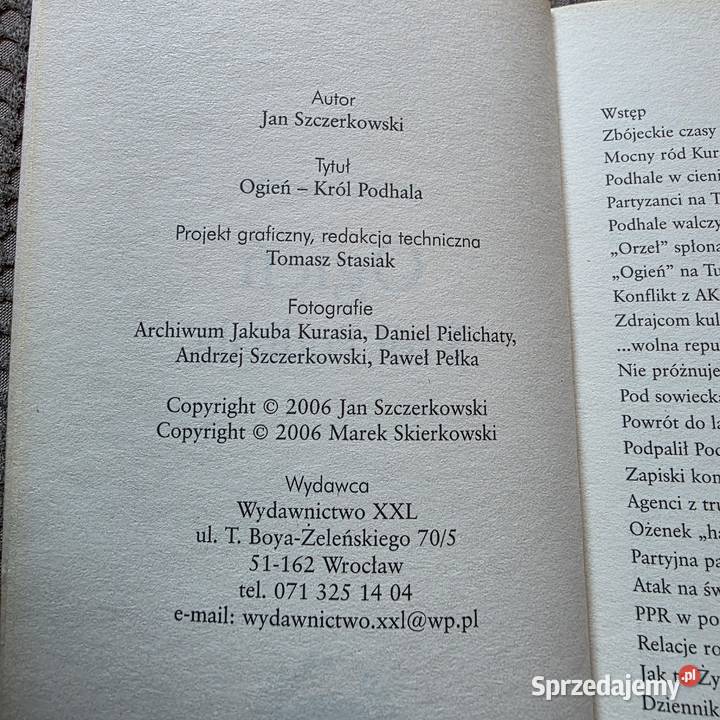 Ogień Król Podhala Jan Szczerkowski Kraków