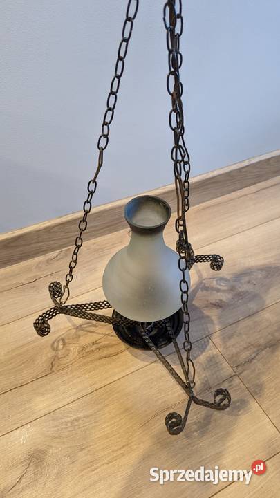 Lampa wisząca Żyrandol ręcznie robiony barwa Łódź