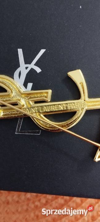 Używana broszka YSL Saint Laurent Paris w Warszawa