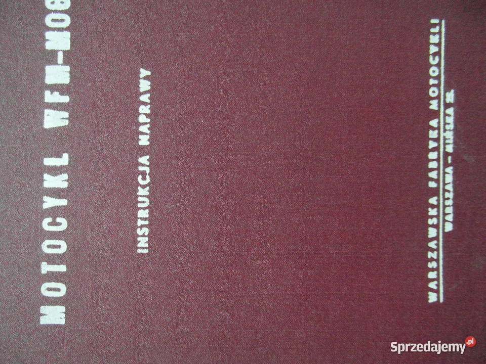 wfm 125 wfm M06 instrukcja napraw książka napraw sprzedam