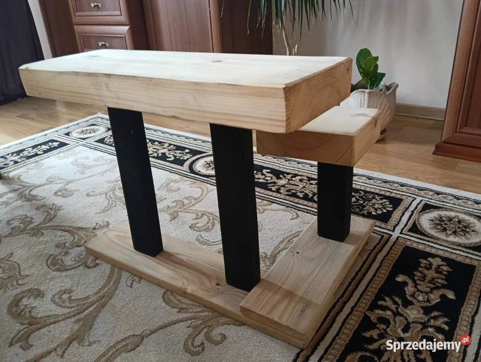 Kwietnikstojak w loftowym stylu drewniany kątowy