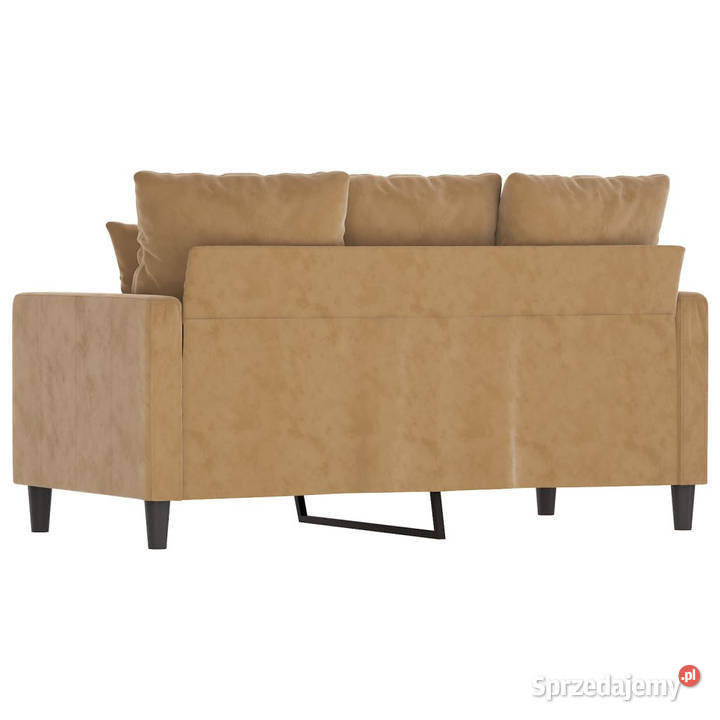 Sofa 2osobowa brązowy 120 tapicerowana aksamitem Warszawa sprzedam