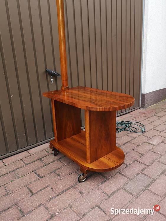 Lampa Stojąca Art Deco Renowacji Orzech Stara Swarzędz