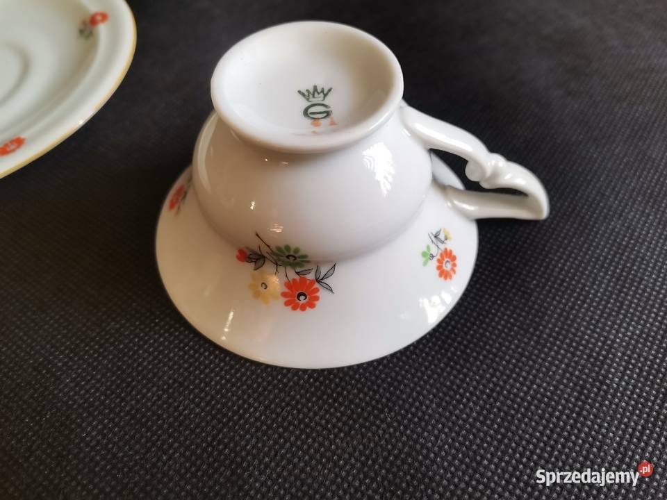 Stara unikatowa przedwojenna filiżanka porcelana śląskie Siemianowice Śląskie