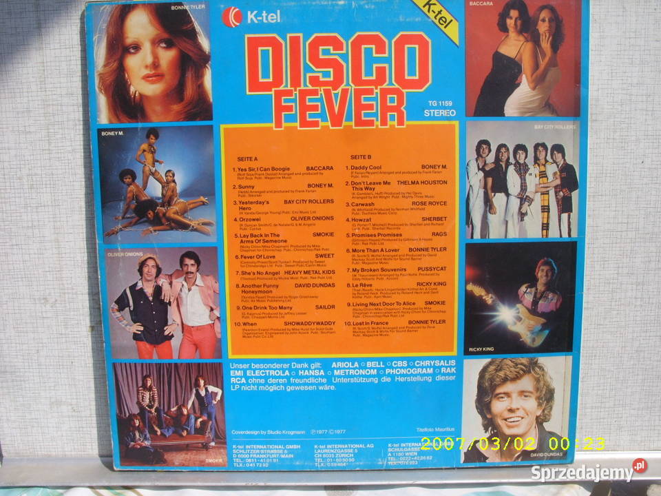 LP Disco FeverMit baccara Płyty i kasety Wołów