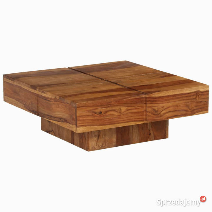 Stolik kawowy 80x80x30 lite drewno akacjowe Warszawa