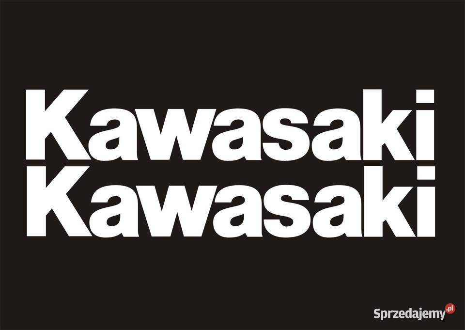 KAWASAKI białe Naklejki 30x5 na motocykl Motoryzacja Kraków
