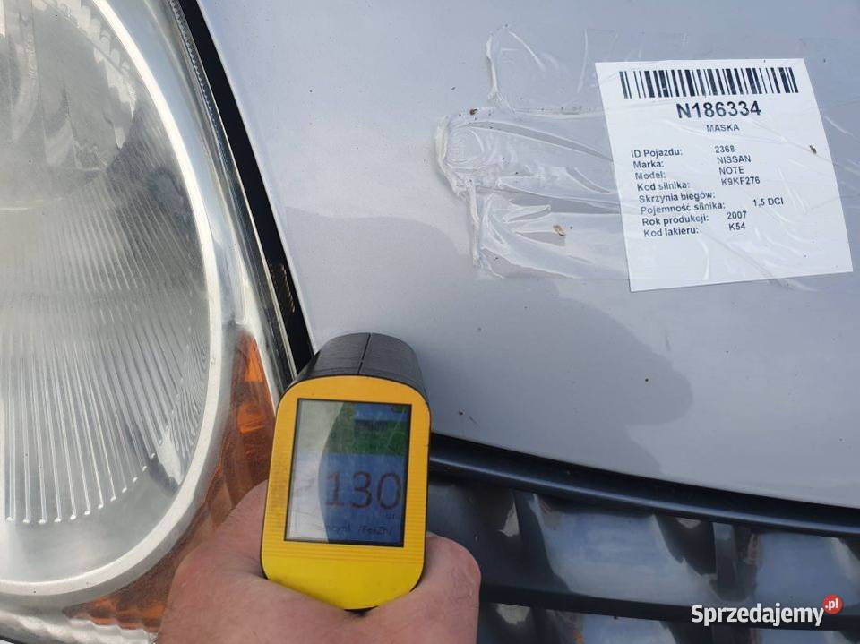 MASKA NISSAN NOTE K54 PRZÓD kujawsko-pomorskie Lipno