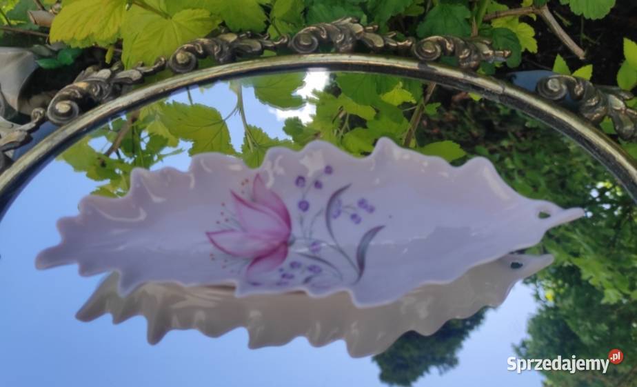 Patera z różowej porcelany LIMOGES
ręcznie Pabianice