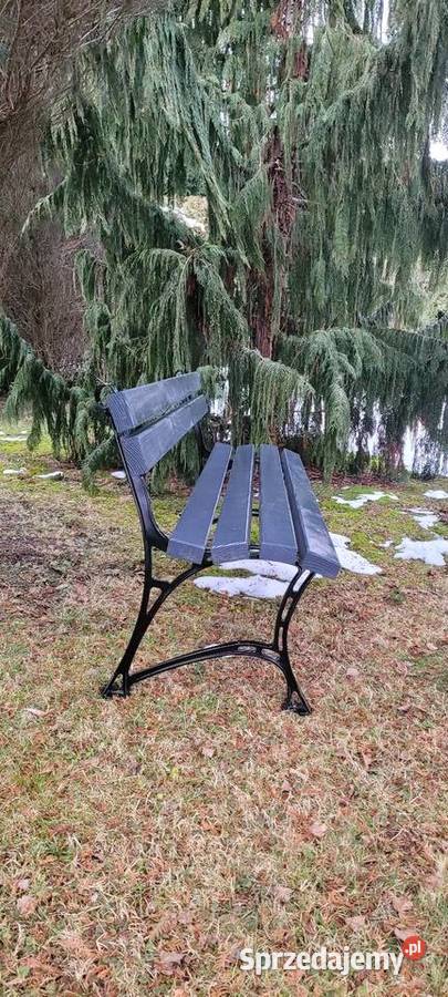 Ławka ogrodowa Królewska bez podłokietnika ogród Biecz