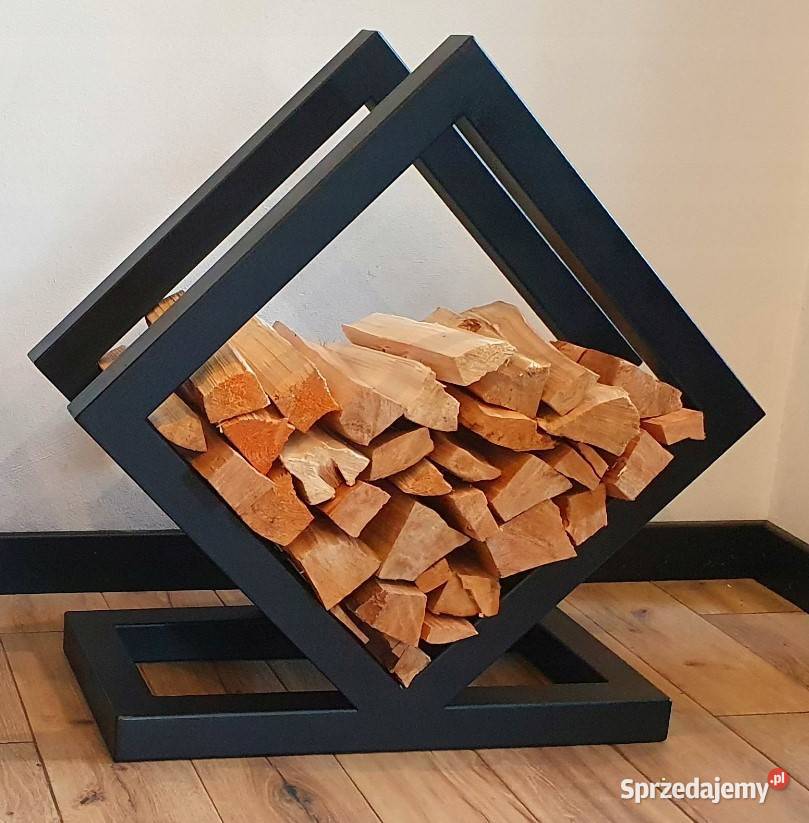 Stojak na drewno kominkowe do kominka polana Jeżowe