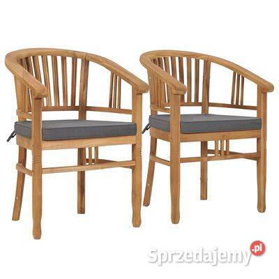 vidaXL Krzesła ogrodowe z poduszkami 2 lite Warszawa sprzedam