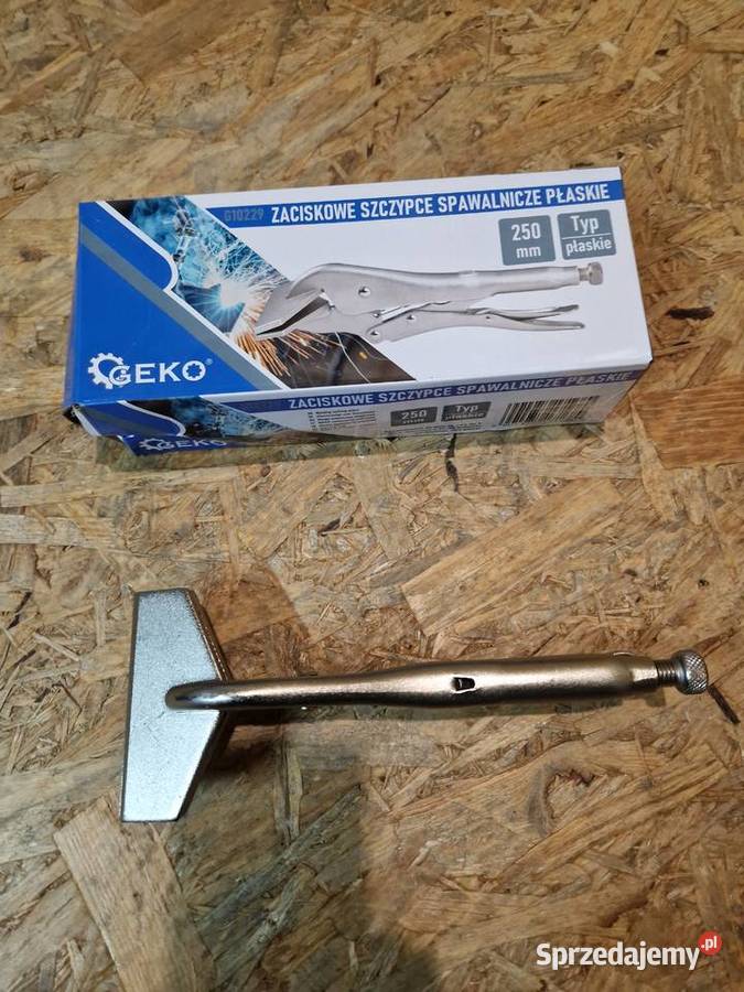 Zaciskowe szczypce spawalnicze 250mm płaskie Głogowa